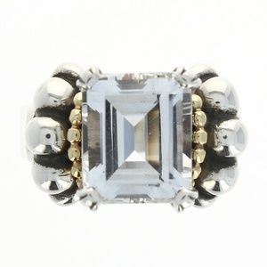 LAGOS White Topaz Ring Size 8